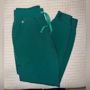 Figs High Waisted Zamora joggers Hunter Green/S